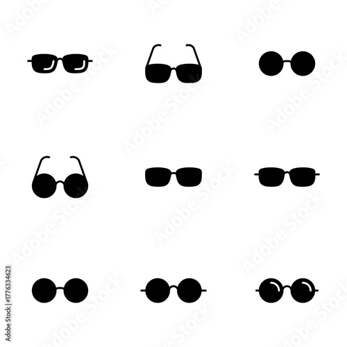 Glasses icon vector isolated on white background. Stylish Eyeglasses. Glasses vector. Optical concept