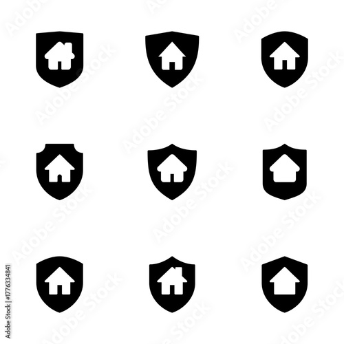 Home insurance icon vector isolated on white background. home protection icon