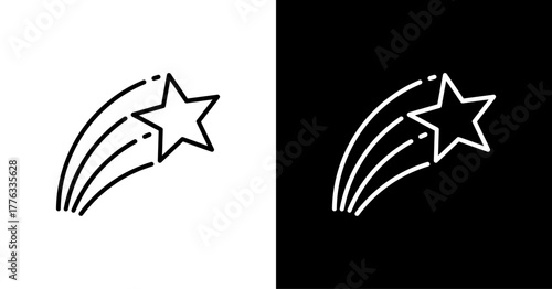 Rising Star  White Icon Set Design
