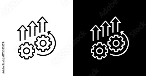 Optimization  White Icon Set Design