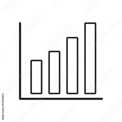 chart shows positive business growth and success, perfect for annual reports and financial presentations, keeping investors confident and informed