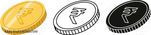 Indian rupee coin currency symbol money finance investment asset
