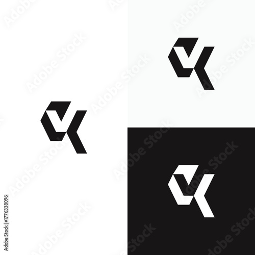 v k logo vector icon illustration