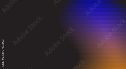 Abstract gradient background with dark gray and vibrant purple orange hues