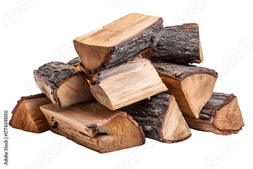 Wallpaper Mural Pile of chopped firewood logs isolated on transparent background Torontodigital.ca