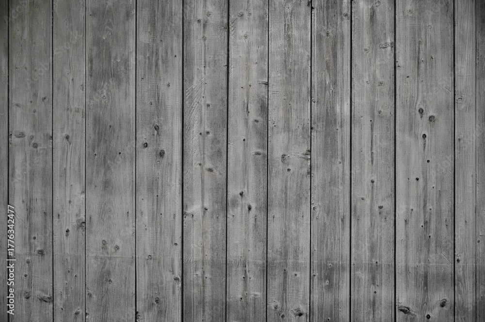 Fototapeta premium Gray wood background, abstract wooden texture.