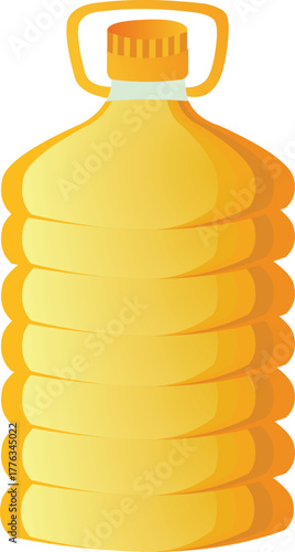 Fresh vegetable oil in large container ready for cooking, a healthy ingredient for delicious meals, food and beverage concept