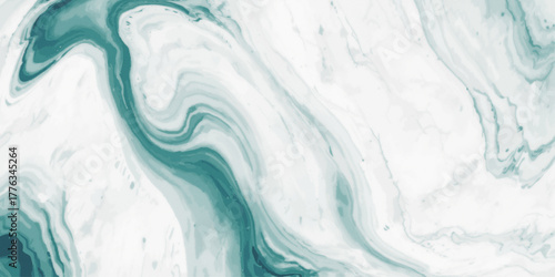 ocean wave swirling abstract design in green and white, resembling marble. the fluid pattern creates a calming and artistic effect, backgrounds or textures.	