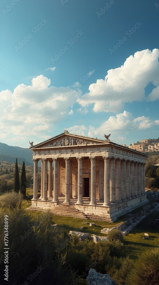 Naklejka premium temple of apollo in athens