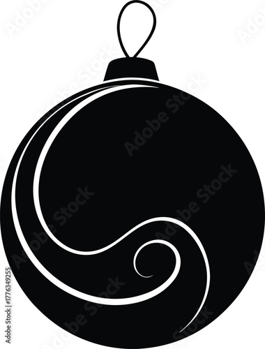vector illustration of a black and white circle