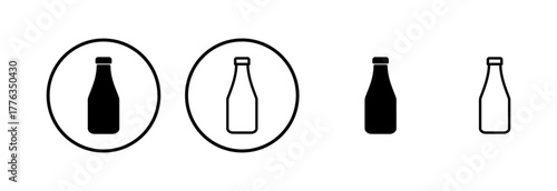 Bottle icon logo design. bottle sign and symbol