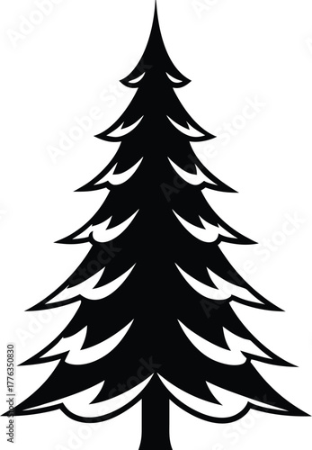 christmas tree silhouette