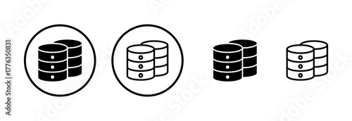 Database icon logo design. database sign and symbol