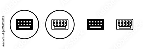 Keyboard icon logo design. keyboard sign and symbol