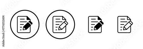 Note icon logo design. notepad sign and symbol
