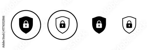 Security icon logo design. protection icon. privacy. vpn