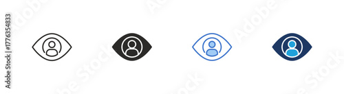 Vision icon multiple style collection