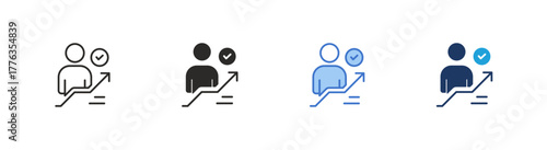 Progress icon multiple style collection