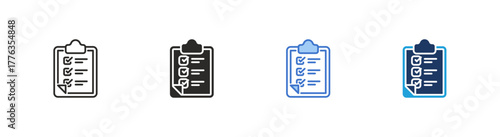 Task icon multiple style collection