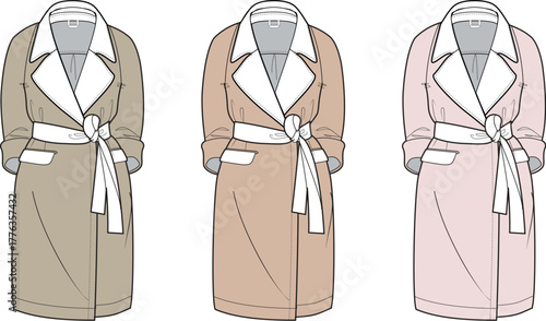 Fashionable Trench Coats in Various Colors Style & Elegance