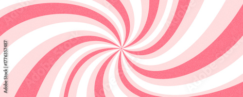 Swirl candy color background. Pink cream sunburst design, ice cream textured template.  Sweet rotating cartoon swirl or whirlpool. Grest for banner, poster, flyer.