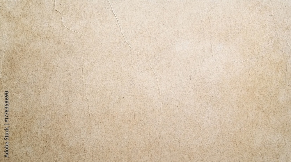 Fototapeta premium Warm-toned kraft paper texture with subtle fiber details, creating a clean and organic surface.