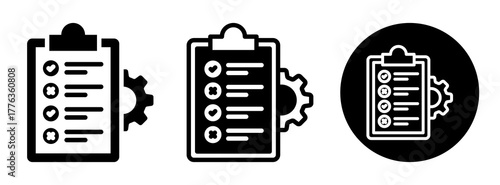 Order Management Icon Collection Glyph & Mixed Style