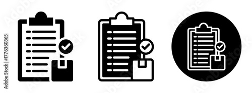 Order Confirmation Icon Collection Glyph & Mixed Style