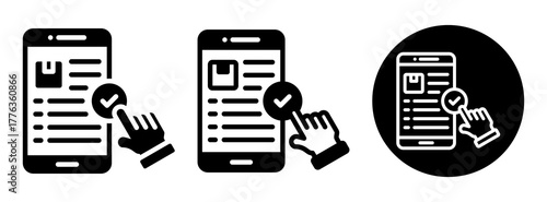 Online Order Icon Collection Glyph & Mixed Style