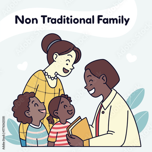 Loving Nontraditional Family Moment