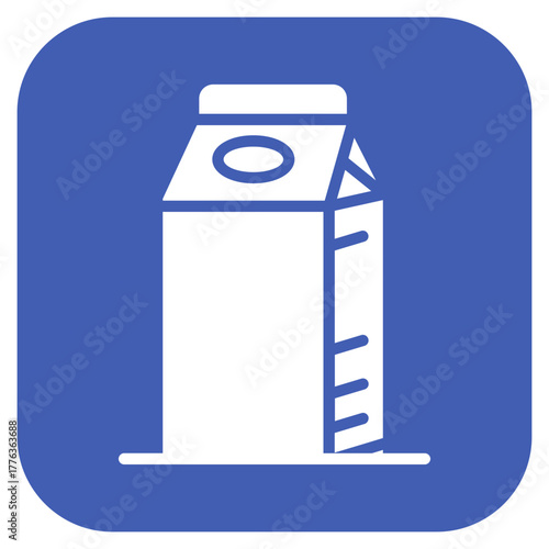 Milk Carton icon vector image. Can be used for Morning and Breakfast.