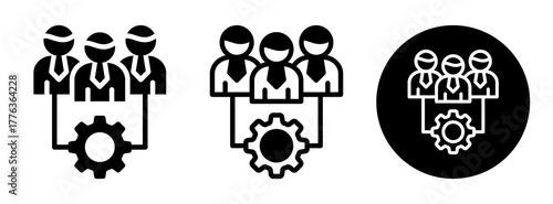 Team Resource Icon Collection Glyph & Mixed Style