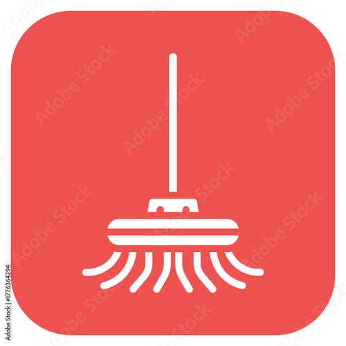 Mop icon vector image. Can be used for House Cleaning.