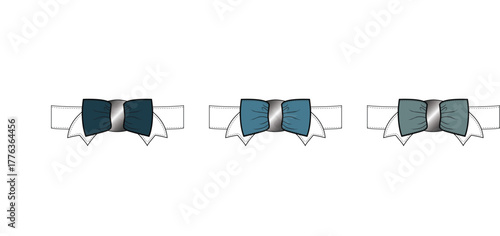 Elegant Bow Tie Variations A Stylish Set of Formal Accessories