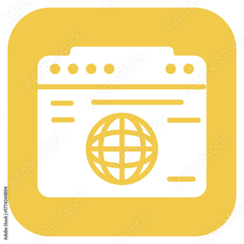 Website icon vector image. Can be used for Coding and Development.