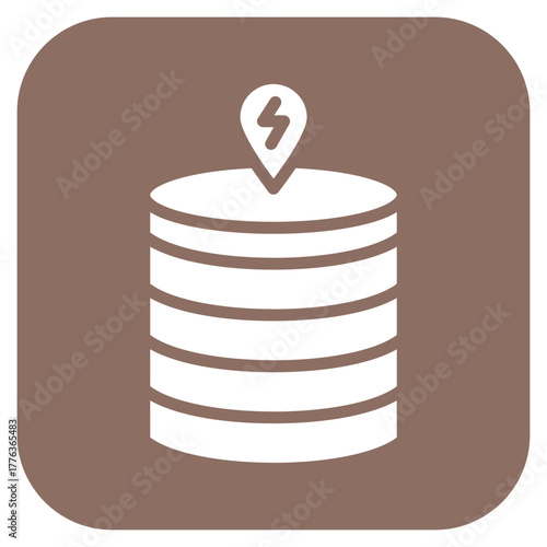Database Speed icon vector image. Can be used for Web Hosting.