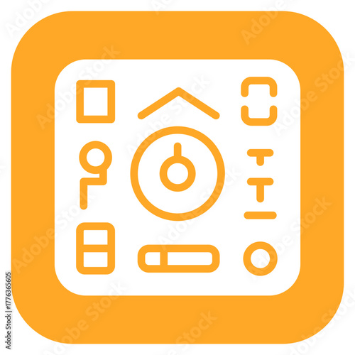 Control Panel icon vector image. Can be used for Web Hosting.