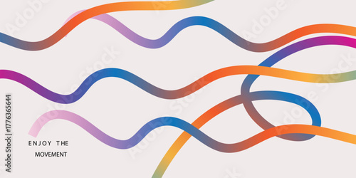 Abstract Background with Color Gradient Shape Geometric Design Elements. Modern wallpaper design perfect for social media, idol poster, photo frame.