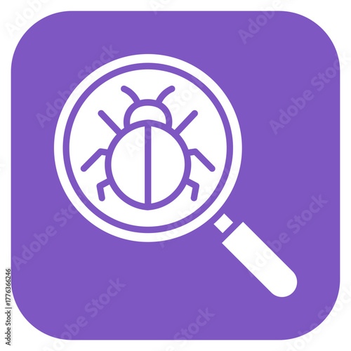 Search Bug icon vector image. Can be used for Computer Programming.