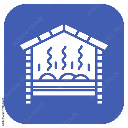 Sauna icon vector image. Can be used for Spa.