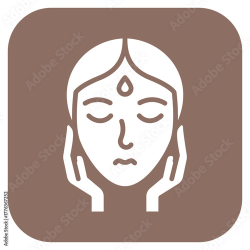 Facial Treatment icon vector image. Can be used for Spa.
