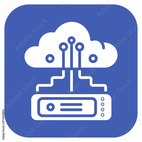 Cloud Storage icon vector image. Can be used for Seo and Web.