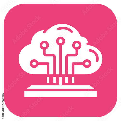 Cloud Computing icon vector image. Can be used for Seo and Web.