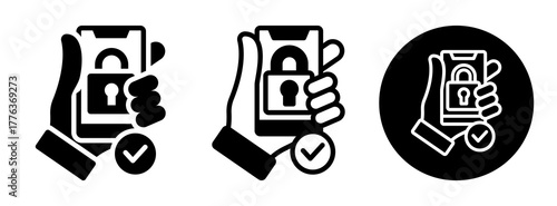 Mobile Access Icon Collection Glyph & Mixed Style