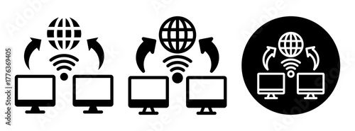 Remote Access Icon Collection Glyph & Mixed Style