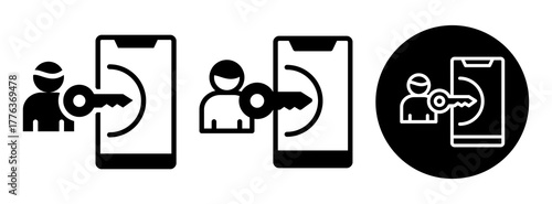 Login Session Icon Collection Glyph & Mixed Style