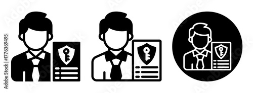 Permission Icon Collection Glyph & Mixed Style