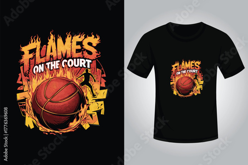 Basketball t shirt design