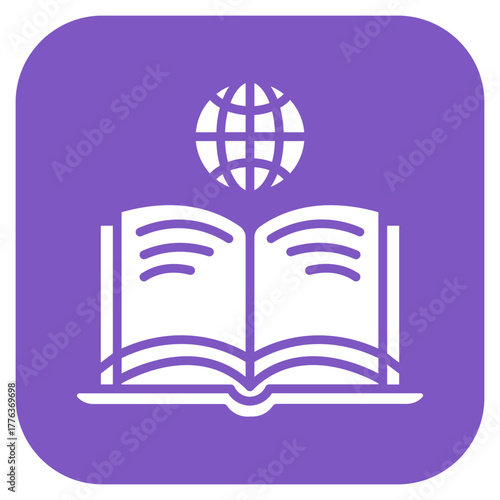 Online Book icon vector image. Can be used for Online Education.