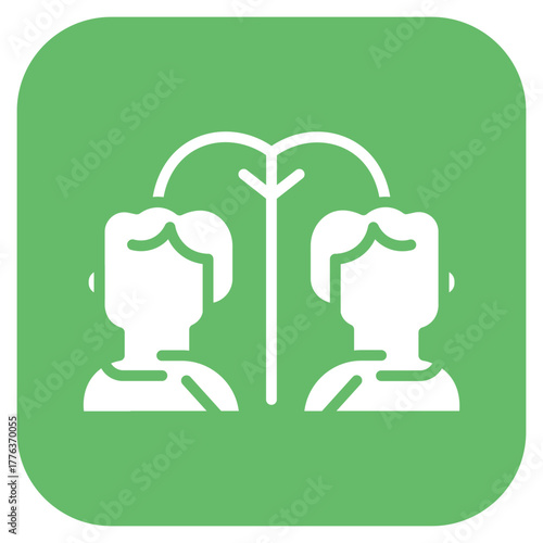 Clone icon vector image. Can be used for Science Fiction.